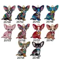 Juego de colgantes de aleación de chihuahua de dibujos animados de colores para joyería DIY - Estilo Chihuahua Dibujos Animados (SN1626)