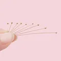 Variety of copper ball head pins in different lengths for DIY jewelry making crafts. - 14mm (0.5mm Thickness) / KC Gold