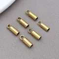Gold stainless steel tassel end caps for DIY jewelry making accessories - Bucket Weight Style (T3163) / 1 Piece (8x3x3mm Inner 2mm) / Gold
