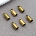 Gold-plated stainless steel tassel end caps for DIY jewelry making and craft projects - Bucket Weight Style (T3165) / 1 Piece (9x4x4mm Inner 3mm) / Gold