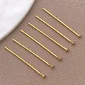 Professional 18K gold plated T-pins flat head jewelry findings for DIY beading projects - T-Pin Flat Head (T3130) / 1 Piece (0.6x20mm) / Gold