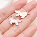 Cute pink and white unicorn enamel alloy charm for DIY bracelet jewelry making variant - Running Unicorn (9932) / 1 Piece/Pack (14x17mm) / Pink White