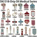 Vielfältiges Emaille-Anhänger-Set mit medizinischen Motiven für DIY-Schmuck und Basteln - Zufälliges 50er-Set Medizinische Krankenschwester-Serie (SN1318)