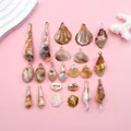 Surtido de colgantes de concha y caracola de acrílico para la creación de joyas DIY - Juego de Conchas Marinas de Acrílico (SN545) / 11 Estilos 2 Piezas Cada Uno (Total 22 Piezas)