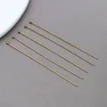 Gold bead head stainless steel ball pins for DIY jewelry making and beading projects. - Round Head Pins (T2672)