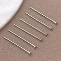 Alfileres de cabeza plana plateados de alta calidad para creación de joyas DIY y artesanía - Alfiler en T Cabeza Plana (T3134)