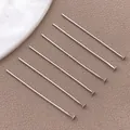 Alfileres con cabeza plana plateados para joyería DIY y accesorios profesionales - Alfiler en T Cabeza Plana (T3137)
