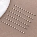 Alfileres de cabeza plana plateados premium para creación de joyas y manualidades DIY - Alfiler en T Cabeza Plana (T3138)