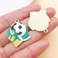 Ciondolo da calcio in smalto con guanto da portiere verde per gioielli fai da te - Guanto da Calcio in Smalto Verde (27156)