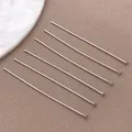 Juego de 7 alfileres de cabeza en T plateados para bisutería DIY y abalorios artesanales - Alfiler en T Cabeza Plana (T3139)