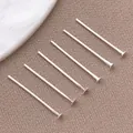 Alfileres con cabeza en T chapados en plata para accesorios de joyería hechos a mano - Alfiler en T Cabeza Plana (T3140)