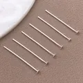 Alfileres de cabeza plana plateados para creación de joyas DIY y manualidades - Alfiler en T Cabeza Plana (T3141)
