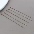 Set of six stainless steel ball head pins for DIY jewelry making and bead crafts - Round Head Pins (T2681)