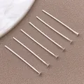 Alfileres de cabeza plana plateados premium para manualidades de joyería DIY - Alfiler en T Cabeza Plana (T3142)