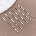 Juego de siete alfileres de cabeza plana plateados para accesorios de joyería artesanal - Alfiler en T Cabeza Plana (T3144)
