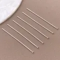 Alfileres con cabeza en T de cobre plateado para la creación de joyas DIY y cuentas - Alfiler en T Cabeza Plana (T3145)