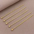 Alfileres de cabeza redonda chapados en oro 18K para joyería DIY - Alfiler de Cabeza de Bola (T250)