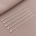 Alfileres plateados de cabeza redonda premium para creación de joyas artesanales - Alfiler de Cabeza de Bola (T251)