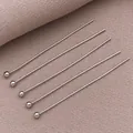 Alfileres de cabeza redonda de cobre bañados en oro de 18K para joyería artesanal - Alfiler de Bola (T729)