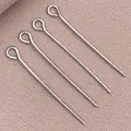 Alfileres de ojo bañados en plata de alta calidad para joyería artesanal de DIY - Alfiler de Ojo (T551)