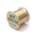 0.3mm gold color-retaining copper wire spool for jewelry making and manual DIY beading - 14k Gold / 0.3 / 100