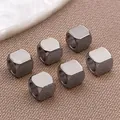 Quadratische Distanzperlen aus Edelstahl mit metallisch silbergrauem Finish für DIY - Quadratische Perle (T2593)