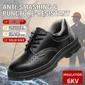 Black safety work shoes with 6KV insulation, breathable and puncture-proof features - 36 / Insulated Summer Style