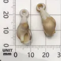 Realistic acrylic conch shell pendant for DIY micro landscape and wind chime accessories - Acrylic Small Conch (17272) / 1 Piece/Pack (9x24mm) / Brown And White Texture