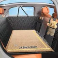 Profi-Hunde-Autositz-Schutzset mit warmer hellbrauner Plüschmatte, Größe 130x63 cm - 130*63CM / Khaki