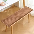 Coussin de banc long en velours côtelé marron épais avec texture antidérapante pour bancs - Style avec Étiquette / 30*100cm / Marron