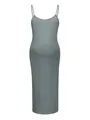 Robe longue de maternité sans manches de couleur unie, confortable et élégante, vert sauge - S / Robes / Vert clair