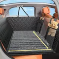 Housse de siège auto noire pour chien avec tapis gris, dimensions 130x63 cm pour SUV - 130*63CM / Gris foncé