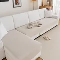 Housse de canapé imperméable en chenille, protection contre les chats et animaux - 70*70cm / Blanc Cassé