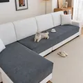 Housse de canapé en chenille grise imperméable pour canapé en L tapis de siège anti-chat - 70*70cm / Gris foncé
