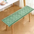 Coussin de banc long en velours côtelé vert avec design matelassé antidérapant épais - Style Petit Cube / 30*100cm / Vert