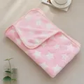 Weiche rosa Haustierdecke mit Sternmuster für Hunde und Katzen aus warmem Fleece - Sternrosa / 40*60cm