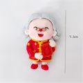 Grandma polymer clay figurine cake topper for birthday celebration, 7.3cm height - Elderly Lady Ornament