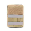 Taktische Hundegeschirr-Tasche in Khaki mit Reflexstreifen und Klettverschluss-Bereich - Neuer Stil / 10x5x15cm Packung / Khaki