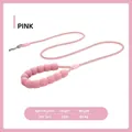 Durable pink dog leash with comfortable foam handle, 1.5m length, lightweight 83.4g - One Size / Pink