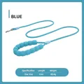 Blue durable dog leash with comfortable foam handle for small pets, 1.5m length, 83.4g - One Size / Blue
