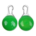 Colgante luminoso LED verde de seguridad para mascotas en los paseos por la noche - Verde