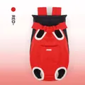 Mochila transpirable roja granada para transportar perros pequeños y gatos con comodidad - S / Rojo granate