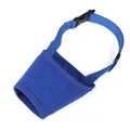 Langlebiger blauer Maulkorb für Hunde mit verstellbarem Sicherheitsverschluss - XS / Blau