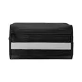 Strapazierfähige schwarze taktische Haustiertasche mit grauem Reflektorstreifen - Einheitsgröße / Schwarz