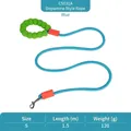 Blue and green dog leash with comfortable foam handle, dopamine candy color, 1.5m length - 1.5m / Blue