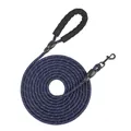 Professionelle dunkelblaue reflektierende Hundeleine mit bequeme Schaumstoffgriff - Marineblau