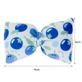 Strikje voor huisdieren met bosbessenpatroon voor harnas, afmetingen 9 cm bij 6 cm - S Accessoire (9x6cm) / Grote Blauwe Bes Vlinderdas