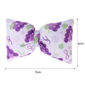 Schattige afneembare hondentuigstrik met druivenprint, 9 cm breedte en 6 cm hoogte - S Accessoire (9x6cm) / Grote druiven vlinderdas