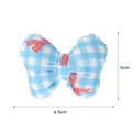 Schattige blauw-wit geruite vlinderdas voor hondenharnas, afmeting 6,5 cm x 5 cm - Alleen Vlinderdas (Zonder Tuigje/Riem) / Kleine Vlinderdas Accessoire (6.5x5cm) / Blauw Geruit