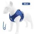 Verstelbaar blauw ademend reflecterend hondenharnas met bijpassende hondenriem set - XS / Blauw